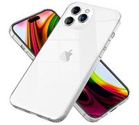 NALIA Chiaro Cover compatibile con iPhone 14 Pro Custodia, Trasparente Anti-Giallo Copertura Rigida Antigraffio & Silicone Bumper, Cristallo Sottile Case Telefono Cellulare Protezione Skin Guscio