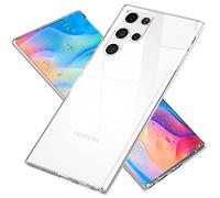 NALIA Chiaro Silicone Cover compatibile con Samsung Galaxy S22 Ultra Custodia, Trasparente Anti-Giallo Sottile Cristallo Gomma Copertura Protettiva, Crystal Clear Case Resistente TPU Morbido Antiurto