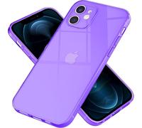 NALIA Clear Neon Custodia per iPhone 12, Custodia protettiva trasparente colorata per iPhone 12, Custodia protettiva colorata per iPhone 12