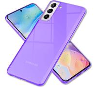 NALIA Clear Neon Custodia per Samsung Galaxy S22 Plus, trasparente colorata, luminosa, antigiallo, sottile e robusta custodia protettiva Viola