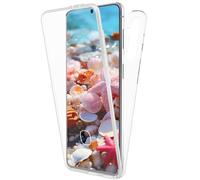 NALIA Cover Chiaro 360-Gradi compatibile con Samsung Galaxy S24 Plus Custodia, Trasparente Protezione Completo Fronte e Retro, Anti-Giallo Case Copertura Rigida con Bordi Silicone & Vetro Temperato