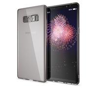 NALIA Cover Custodia compatibile con Samsung Galaxy Note 8, Protezione Ultra-Slim Case Protettiva Trasparente Cellulare in Silicone, Gomma Clear Telefono Bumper Sottile, Colore:Grigio