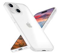 NALIA Cover Estremo Sottile compatibile con iPhone 15 Custodia, 0,3mm Ultra-Slim Traslucida Opaca Anti-Impronta Leggera, Ultra-Sottile Copertura Rigida Semi-Trasparente Antiscivola, Colore:Bianco