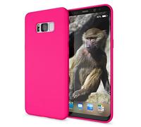 NALIA Cover Neon compatibile con Samsung Galaxy S8 Plus, Custodia Protezione Ultra-Slim Neon Case Protettiva Morbido Cellulare in Silicone Gel, Gomma Telefono Bumper Sottile, Colore:Pink