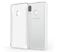 NALIA Cover Protettiva compatibile con Samsung Galaxy A20e Custodia, Sottile Cristallo Chiaro Silicone Gomma Gel Copertura, Crystal Clear Case Morbido Antiurto Skin Guscio Bumper Guscio - Trasparente
