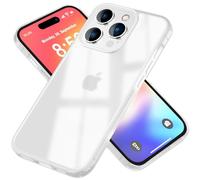 NALIA Cover Telefono Opaca per iPhone 16 Pro - Cornice Silicone, Bianco | Protezione Fotocamera & Schermo, Opaco & Traslucido, Design Ibrido Intelligente, FUZION