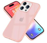 NALIA Cover Telefono Opaca per iPhone 16 Pro Max - Cornice Silicone Antiurto & Semi-Trasparente - FUZION (Custodia Anti-Impronta) - Marchio Tedesco, Colore:Rosa
