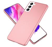 NALIA Cover Ultra-Sottile compatibile con Samsung Galaxy S21 FE Custodia, 0,5mm Slim Case Rigida Opaca Leggera Anti-Impronta Digitale, Antiurto Telefono Cellulare Protezione, Colore:Rosa Gold Oro