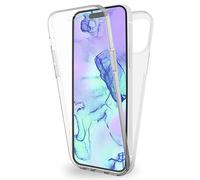 NALIA Custodia 360° per iPhone 15 Pro Max - Protezione - Cover, Chiaro | Display Brillante, Retro Cristallino