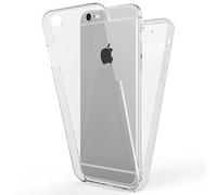 NALIA Custodia 360° per iPhone 6/6s, 360GUARD Cover, Chiaro | Display Brillante, Retro Cristallino