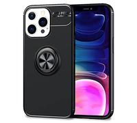 NALIA Custodia Anello per iPhone 13 Pro Max - GRIP360 - Cover, Nero | Finitura Opaca Antiscivolo, Protezione Fotocamera Collaudata, Compatibilità & Nota