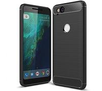 NALIA Custodia compatibile con Google Pixel 2, Cover Protezione Ultra-Slim Case Protettiva Morbido Cellulare in Silicone Gel, Gomma Telefono Bumper Resistente Copertura Sottile Antiscivolo - Nero