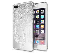 NALIA Custodia compatibile con iPhone 8 Plus / 7 Plus, Cover Protezione Silicone Trasparente Sottile Case, Gomma Morbido Cellulare Slim Protettiva Bumper, Motiv:Dreamcatcher