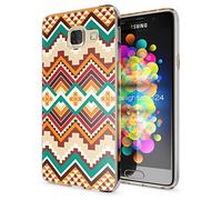 NALIA Custodia compatibile con Samsung Galaxy A3 2017, Cover Protezione Silicone Trasparente Sottile Case, Gomma Morbido Cellulare Ultra-Slim Protettiva Bumper Guscio, Designs:Indian Pattern
