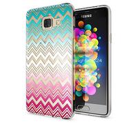 NALIA Custodia compatibile con Samsung Galaxy A3 2017, Cover Protezione Silicone Trasparente Sottile Case, Gomma Morbido Cellulare Ultra-Slim Protettiva Bumper Guscio, Designs:Colorful Lines