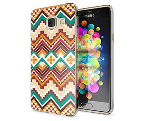 NALIA Custodia compatibile con Samsung Galaxy A3 2017, Cover Protezione Silicone Trasparente Sottile Case, Gomma Morbido Cellulare Ultra-Slim Protettiva Bumper Guscio, Designs:Indian Pattern