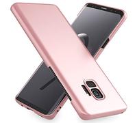 NALIA Custodia compatibile con Samsung Galaxy S9, Cover Protezione Ultra-Slim Hard-Case Rigida Protettiva Telefono Cellulare, Smartphone Bumper Sottile en Effetto Metallo, Colore:Rosa Gold Oro