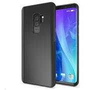 NALIA Custodia compatibile con Samsung Galaxy S9 Plus, Cover Protezione Ultra-Slim Case Protettiva in Silicone Gel, Anti-Scivolo Gomma Morbido Telefono Cellulare Bumper Sottile, Colore:Nero