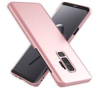 NALIA Custodia compatibile con Samsung Galaxy S9 Plus, Cover Protezione Ultra-Slim Hard-Case Rigida Protettiva Telefono Cellulare, Smartphone Bumper Sottile en Effetto Metallo, Colore:Rosa Gold Oro