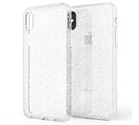 NALIA Custodia Glitter compatibile con iPhone X XS, Ultra-Slim Telefono Cellulare Brillantini Silicone Gomma Smart-Phone Cover Protettiva Pelle, Morbido Sottile Protezione Gel Case, Colore:Trasparente