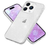 NALIA Custodia Glitter per iPhone 16 Pro - Cover Silicone Scintillante - DAZZLIN (Trasparente & Antiurto) - Marchio Tedesco, Colore:Trasparente