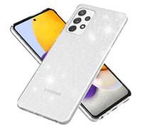 NALIA Custodia Glitter per Samsung Galaxy A72 - Cover Silicone Scintillante - DAZZLIN (Trasparente & Antiurto) - Marchio Tedesco