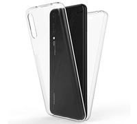 NALIA Custodia Integrale compatibile con Huawei P20 Pro, Fronte & Retro Cover Protettiva con Vetro Temperato, Sottile Grip Bumper Case Telefono Cellulare Protezione, Colore:Trasparente