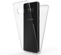 NALIA Custodia Integrale compatibile con Samsung Galaxy S8 Plus, Fronte & Retro Cover Protettiva con Vetro Temperato, Sottile Grip Bumper Case Telefono Cellulare Protezione, Colore:Trasparente