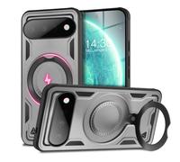 NALIA Custodia Magnetica per Google Pixel 11/11 Pro, Argento Tempesta | Guscio Duro, Cuore Morbido, Presa Tattica, Potenza Magnetica & Compatibilità, Basta Dondolii, STORMGUARD