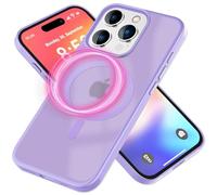 NALIA Custodia Magnetica per iPhone 16 Pro - Antiurto - Cover, Viola | Antiscivolo & Protezione Ibrida, Potenza Mag Integrata, MATTEX