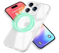 NALIA Custodia Magnetica per iPhone 16 Pro - Opaco-Trasparente & Compatibile MagSafe - MATTEX (Antiscivolo, Antiurto & Anti-Impronta) - Marchio Tedesco, Colore:Bianco