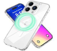 NALIA Custodia Magnetica Trasparente per iPhone 16 Pro - Sistema MagPower (Compatibile con MagSafe) - LUMEX (Effetto Vetro Nobile, ma Infrangibile) - Marchio Tedesco