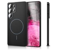 NALIA Custodia Rigida Magnetica Ultra-Sottile per Samsung Galaxy S26 Ultra - Compatibile MagSafe, Opaca & Anti-Impronta - CLOUD (Cover Anti-Giallo) - Marchio Tedesco, Colore:Nero Onice