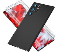 NALIA Custodia Rigida per Samsung Galaxy S23 Ultra - Opaca & 0.3mm Ultra Sottile - PHANTOM (Cover Sottilissima & Protezione Fotocamera Totale) - Marchio Tedesco, Colore:Nero Opaco