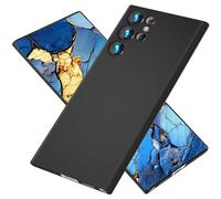 NALIA Custodia Rigida per Samsung Galaxy S24 Ultra - Opaca & 0.3mm Ultra Sottile - PHANTOM (Cover Sottilissima & Protezione Fotocamera Totale) - Marchio Tedesco, Colore:Nero Opaco