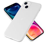 NALIA Custodia Rigida Ultra Sottile per iPhone 13 - Opaca-Trasparente & 0.3mm Fina - PHANTOM (Cover Sottile & Fotocamera Protetta) - Marchio Tedesco, Colore:Bianco