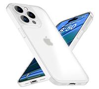 NALIA Custodia Rigida Ultra Sottile per iPhone 14 Pro - Opaca-Trasparente & 0.3mm Fina - PHANTOM (Cover Sottile & Fotocamera Protetta) - Marchio Tedesco, Colore:Bianco