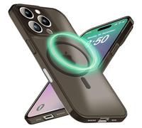 NALIA Custodia Rigida Ultra-Sottile per iPhone 16 Pro Max - Compatibile MagSafe & 0.3mm - THINIX (Cover Opaca Semi-Trasparente) - Marchio Tedesco, Colore:Taupe