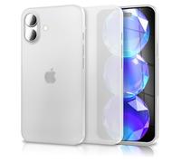 NALIA Custodia Rigida Ultra Sottile per iPhone 17 - Opaca-Trasparente & 0.3mm Fina - PHANTOM (Cover Sottile & Fotocamera Protetta) - Marchio Tedesco, Colore:Bianco Trasparente