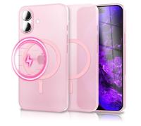NALIA Custodia Rigida Ultra-Sottile per iPhone 17 - Compatibile MagSafe & 0.3mm - THINIX (Cover Opaca Semi-Trasparente) - Marchio Tedesco, Colore:Rosa