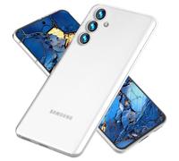 NALIA Custodia Rigida Ultra Sottile per Samsung Galaxy S24 - Opaca-Trasparente & 0.3mm Fina - PHANTOM (Cover Sottile & Fotocamera Protetta) - Marchio Tedesco, Colore:Bianco Trasparente