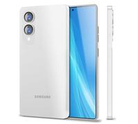 NALIA Custodia Rigida Ultra Sottile per Samsung Galaxy S25 Edge - Opaca-Trasparente & 0.3mm Fina - PHANTOM (Cover Sottile & Fotocamera Protetta) - Marchio Tedesco, Colore:Bianco Trasparente