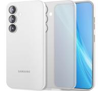 NALIA Custodia Rigida Ultra Sottile per Samsung Galaxy S25 Plus - Opaca-Trasparente & 0.3mm Fina - PHANTOM (Cover Sottile & Fotocamera Protetta) - Marchio Tedesco, Colore:Bianco Trasparente