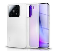 NALIA Custodia Rigida Ultra Sottile per Xiaomi 15, Bianco Trasparente | Protezione Fotocamera Integrale, Materiale High-Tech, Finitura Frost, PHANTOM