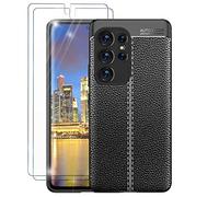 NALIA Custodia Silicone Effetto Pelle per Samsung Galaxy S23 Ultra - Grip & Opaca - BARRON Cover Protettiva (Anti-Impronta, Antiurto & Sottile) - Marchio Tedesco