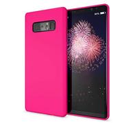 NALIA Custodia Silicone Neon per Samsung Galaxy Note 8 - Soft-Touch & Segnale Neon - NEONSHOCK (Cover Protettiva) - Marchio Tedesco, Colore:Pink