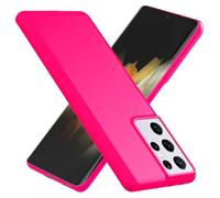 NALIA Custodia Silicone Neon per Samsung Galaxy S21 Ultra - Soft-Touch & Segnale Neon - NEONSHOCK (Cover Protettiva) - Marchio Tedesco, Colore:Pink