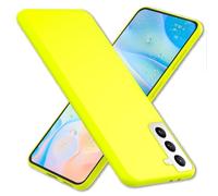 NALIA Custodia Silicone Neon per Samsung Galaxy S22 - Soft-Touch & Segnale Neon - NEONSHOCK (Cover Protettiva) - Marchio Tedesco, Colore:Giallo