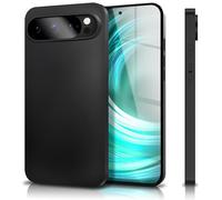 NALIA Custodia Silicone Opaca per Google Pixel 9 Pro - Slim, Nera & Antiscivolo - STRIDER (Protezione Fotocamera, Soft & Antiurto) - Marchio Tedesco