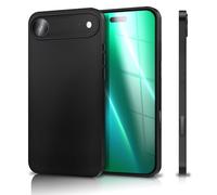 NALIA Custodia Silicone Opaca per iPhone 17 Air - Slim, Nera & Antiscivolo - STRIDER (Protezione Fotocamera, Soft & Antiurto) - Marchio Tedesco